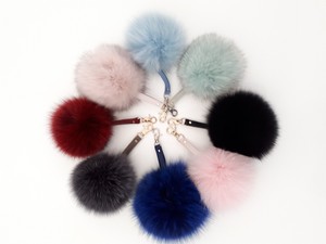 Real-Fox-Fur-Keychain-bag-charm-keyring-with-real-leather-bag-accessory-pom-pom