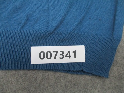 Alan Flusser Sweater Mens Large Blue Pullover V Neck Adult Casual Long Sleeve - Picture 9 of 9