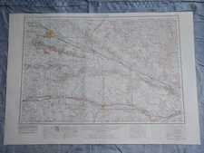 USGS Topography Map Quadrangle Scottsbluff, NE; CO 1954 Rev 1978  1:250,000
