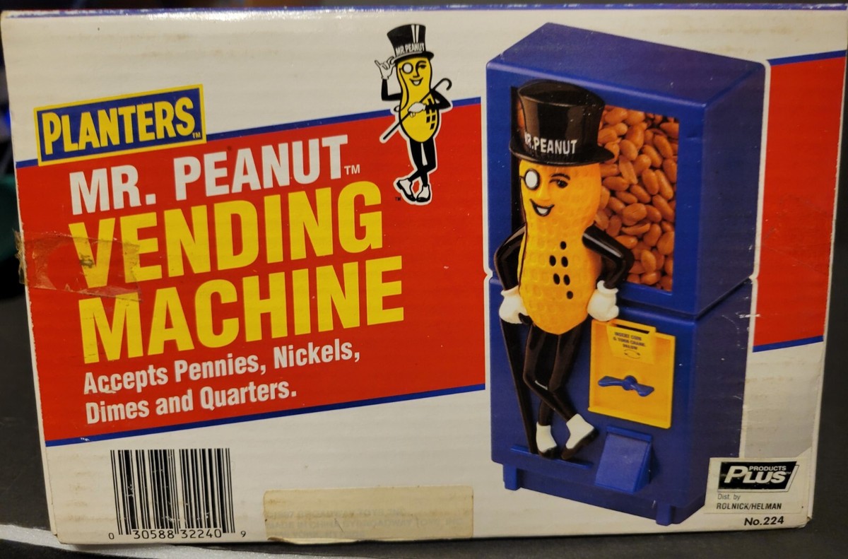 Vintage Tarco Planters Mr Peanut Peanut Vending Machine Toys NEW