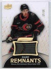 23/24 UPPER DECK ENGRAINED DRAKE BATHERSON R-DB RARE REMNANTS GAME-USED STICK 25