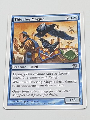 Magic the Gathering Einzelkarte Thieving Magpie bespielt