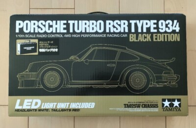 タミヤ　ブラックポルシェ　TA02SW TAMIYA PORSCHE TURBO RSR TYPE 934 Black Edition TA02SW 1/10