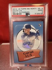 2019-20 Topps 582 Montgomery Club Gavin Lux Auto Rookie PSA