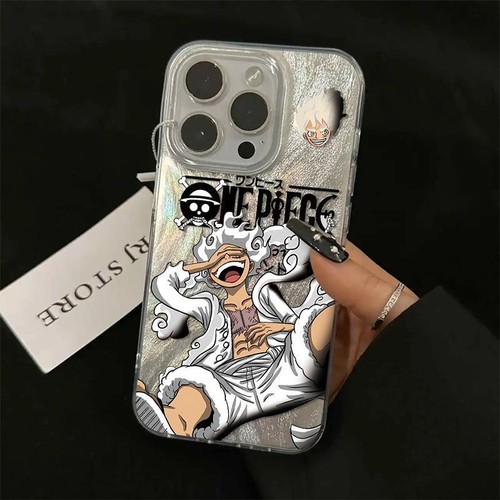 One Piece Anime Für iPhone 11 12 13 14 15 Laser Case Hülle Schutzhülle Cover TPU - 第 5/8 張圖片