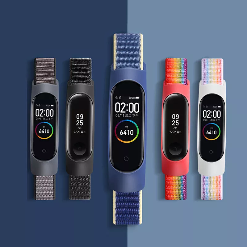 Wristband Waterproof Wrist Strap Bracelet Cover Nylon For Xiaomi Mi Band3 4 5 6