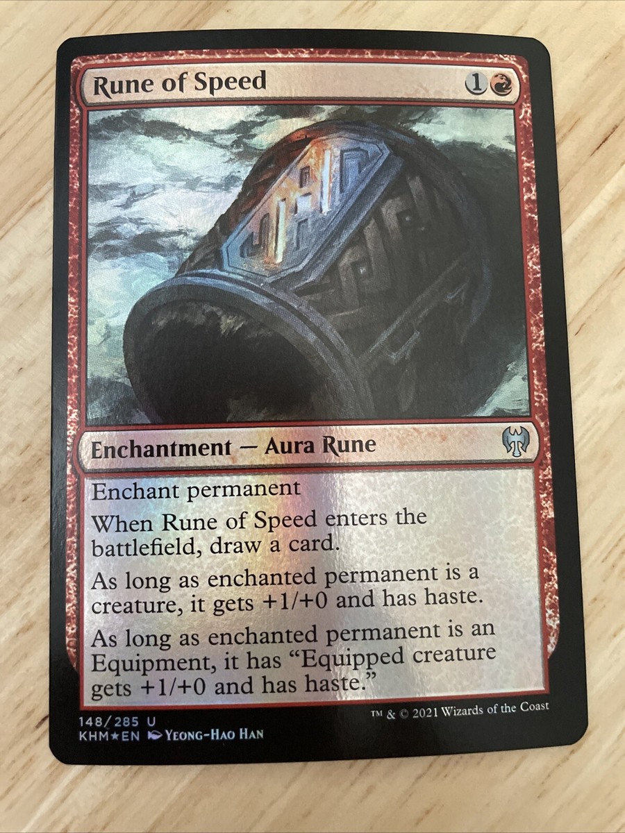 MTG Rune of Speed Kaldheim #148/285 FOIL Uncommon KHM NM/M
