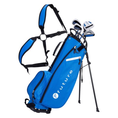Future Junior Golfset - Rechtshänder - 10-12 Jahre 130-140cm - blau Standbag