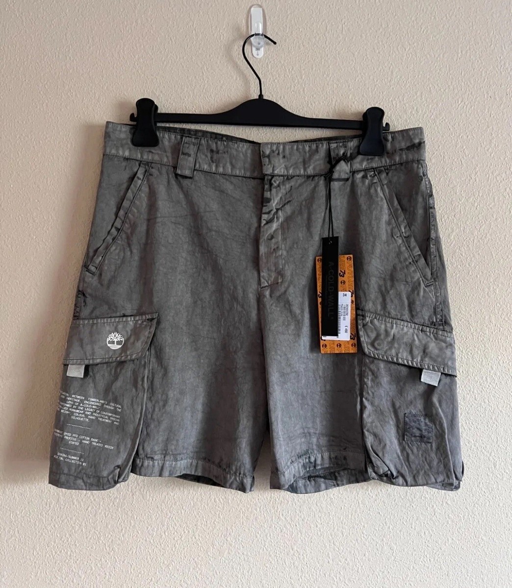 Timberland x A Cold Wall Cargo Shorts - Size 36 - Gray - Brand New