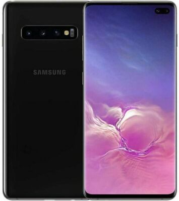 Samsung Galaxy S10+ Plus SM-G975F/DS 128GB Unlocked Smartphone GSM Black Color