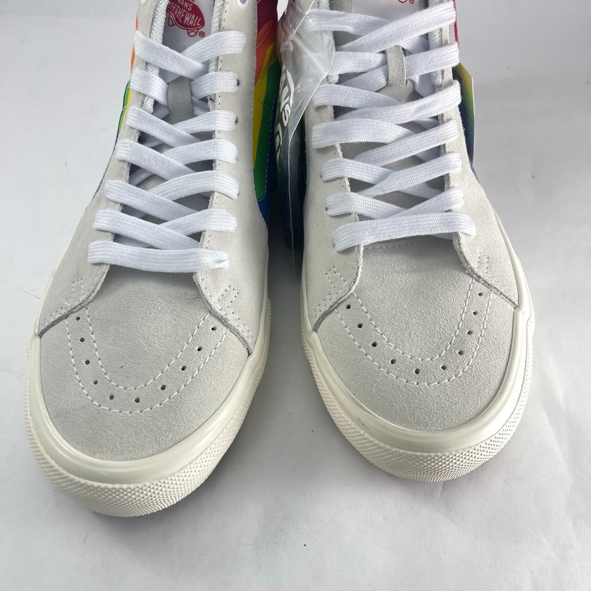 Vans Skate Sk8-Hi Pride White Multi Rainbow Size US Men's 10 Skateboarding  ALL