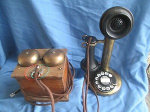 Western Electric 151al Brass Dial Candlestick Telephone Ebay