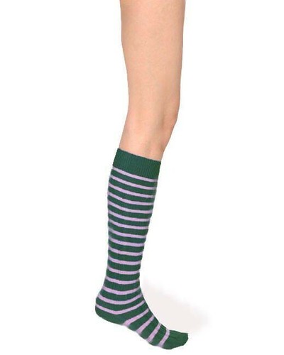 Red Valentino Da Donna Striped BRACS33P Calzini Timo Rose Verde Viola M |  eBay