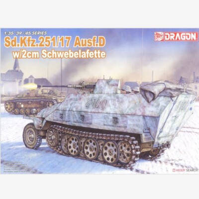 DRAGON 6292 German Sd.Kfz.251/17 Ausf.D ASDF-propelled Artillery Versus Model