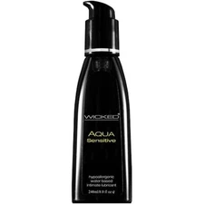 Wicked Aqua Sensitive - Hypoallergenic Lubricant - 8 fl oz Water Based Lube