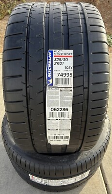 ②225/50R18 2本分 TWO BRAND NEW 325/30ZR21 108Y Michelin Pilot Super Sport BMW X5M