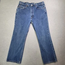 Vintage Levis 517 Jeans Mens 38x30 Blue Boot Cut 100% Cotton Measure 36x30