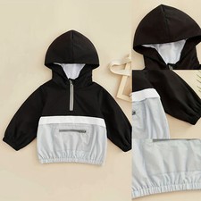 Toddler Baby Kids Boys Hooded Tops Outfits Long Sleeve Tracksuit Clothes Suit