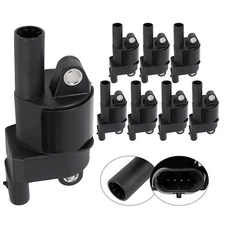 8PCS Ignition Coil Round For Chevy Silverado GMC Sierra 1500 V8 6.2L 5.3L 4.3L