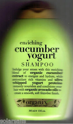 ORGANIX ENRICHING CUCUMBER YOGURT SHAMPOO CONDITIONER ORGANIC HAIR NOURISHING