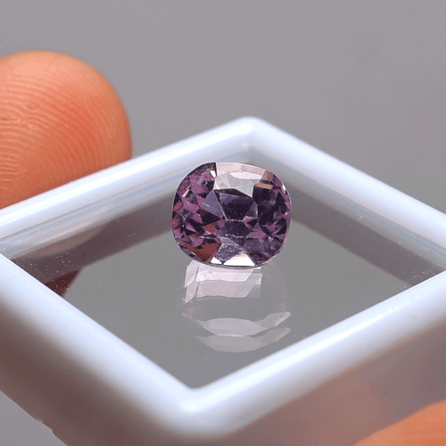 VVS Certified 2.85 Cts Natural Kunzite Untreated Hi-Quality Cushion Cut Gemstone - Picture 3 of 11