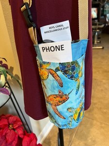 Phone carrier,Water Bottle Tote, Turtle, Bottle Holder, Drink holder, Bottle cad