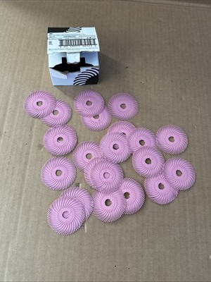 3M Radial Bristle Disc Pink Pumice Semi-Finish Polish 2'' x 3/8 (Box of 26)
