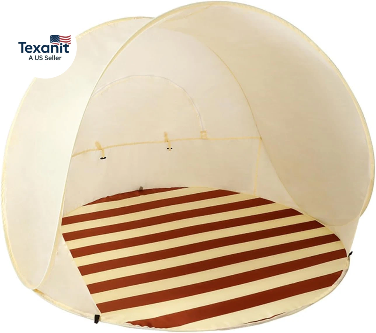 Portable Beach Tent Sun Shelter， UV - Resistant Lightweight Beach Pop up Tent fo
