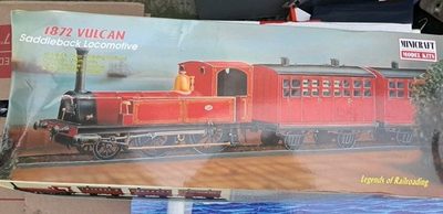 #ad Minicraft 1872 Vulcan Saddleback Locomotive Kit 11103 1 45 Scale SEALED Parts $26.09