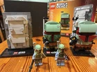 LEGO BRICKHEADZ Boba Fett and Han Solo in Carbonite (41498) Not Sealed & (41629)