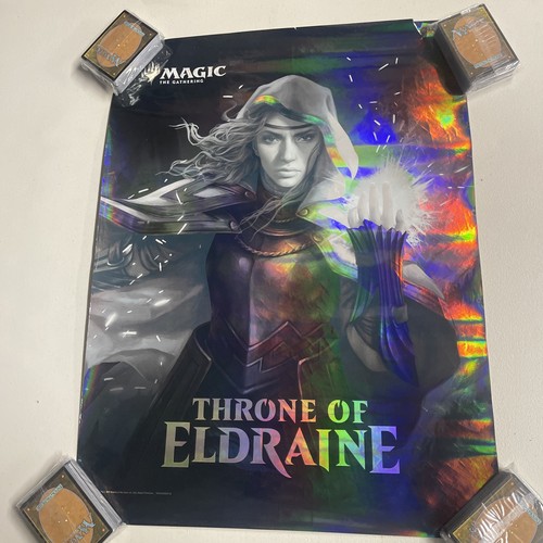 FOIL Throne of Eldraine WPN Store Exclusive Promo Poster MTG Small Tear
