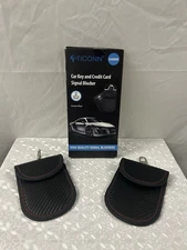 Ticonn Car key Signal Blocker – 2 Value Pack - Black - New
