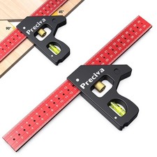 Combination Set Square, Preciva Carpenter Engineer Marking Gauge 45/90... 