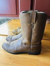 Mens Justin Basics Roper Western Boots Size 12D Style JB3001 Color Brown