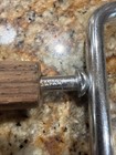 Vintage Stainless Cheese Slicer Cutter Wire Prong Wood Handle Japan - 8 3/8" — photo 8