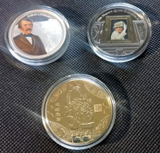 3 commemorative coins - 2025 YEAR OF THE SNAKE - DAVID LIVINGSTONE - QUEEN 2022.