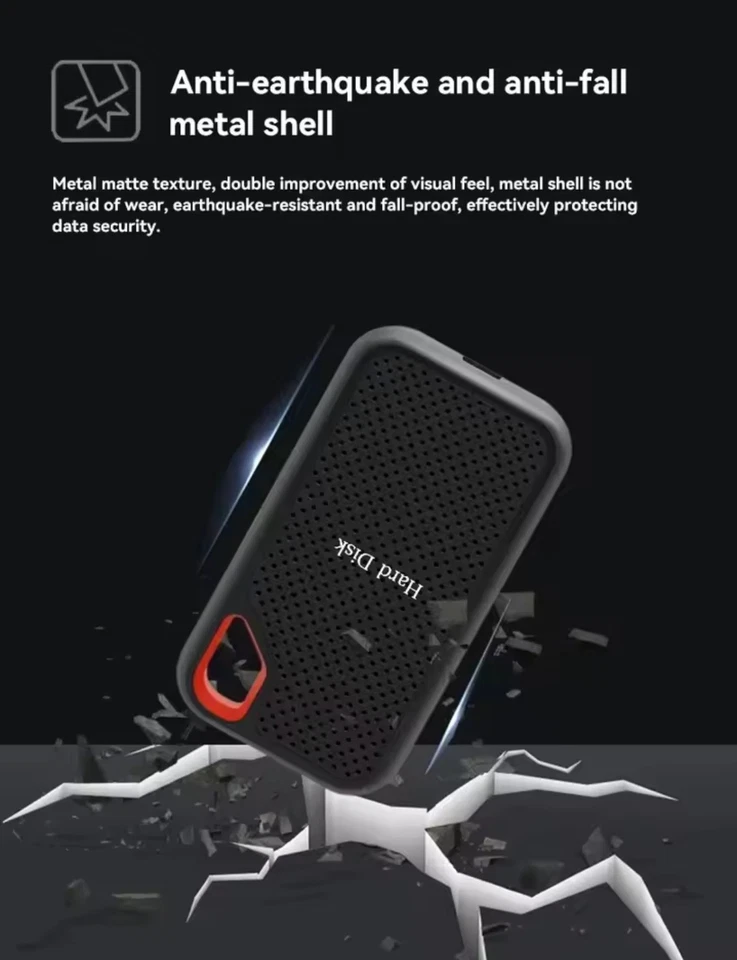 Disque Dur Externe Portable 4To SSD - USB 3.0 TYPE-C - Image 4 of 4