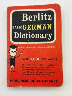 Berlitz Basic German Dictionary English-German 1957 Paperback Travel Vocabulary