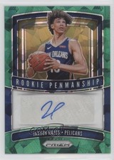 2019-20 Panini Prizm Rookie Penmanship Green Ice 5/16 Jaxson Hayes Auto 06vc