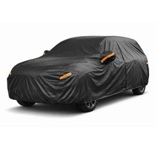 Mid-Size SUV Car Cover Waterproof All Weather, 6 Layer Heavy Duty Material Un...