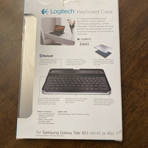 NEW Logitech Keyboard Case 920-003726 For Samsung Tablet 10.1 - Picture 2 of 2