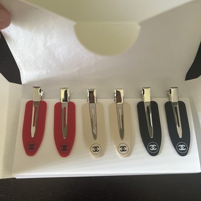 CHANEL GWP Beauty Hair Clip Set Accessory No Bend No Crease Hair Clip Authentic