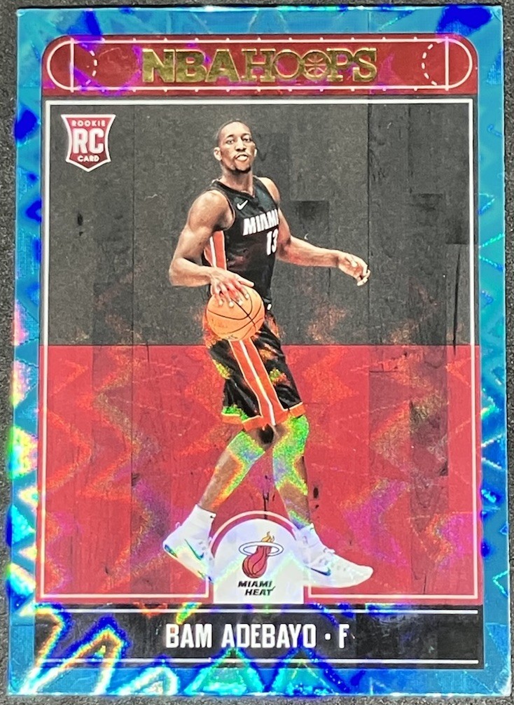 2017-18 Panini NBA Hoops Bam Adebayo RC Teal Explosion #264 Miami Heat RC Rookie