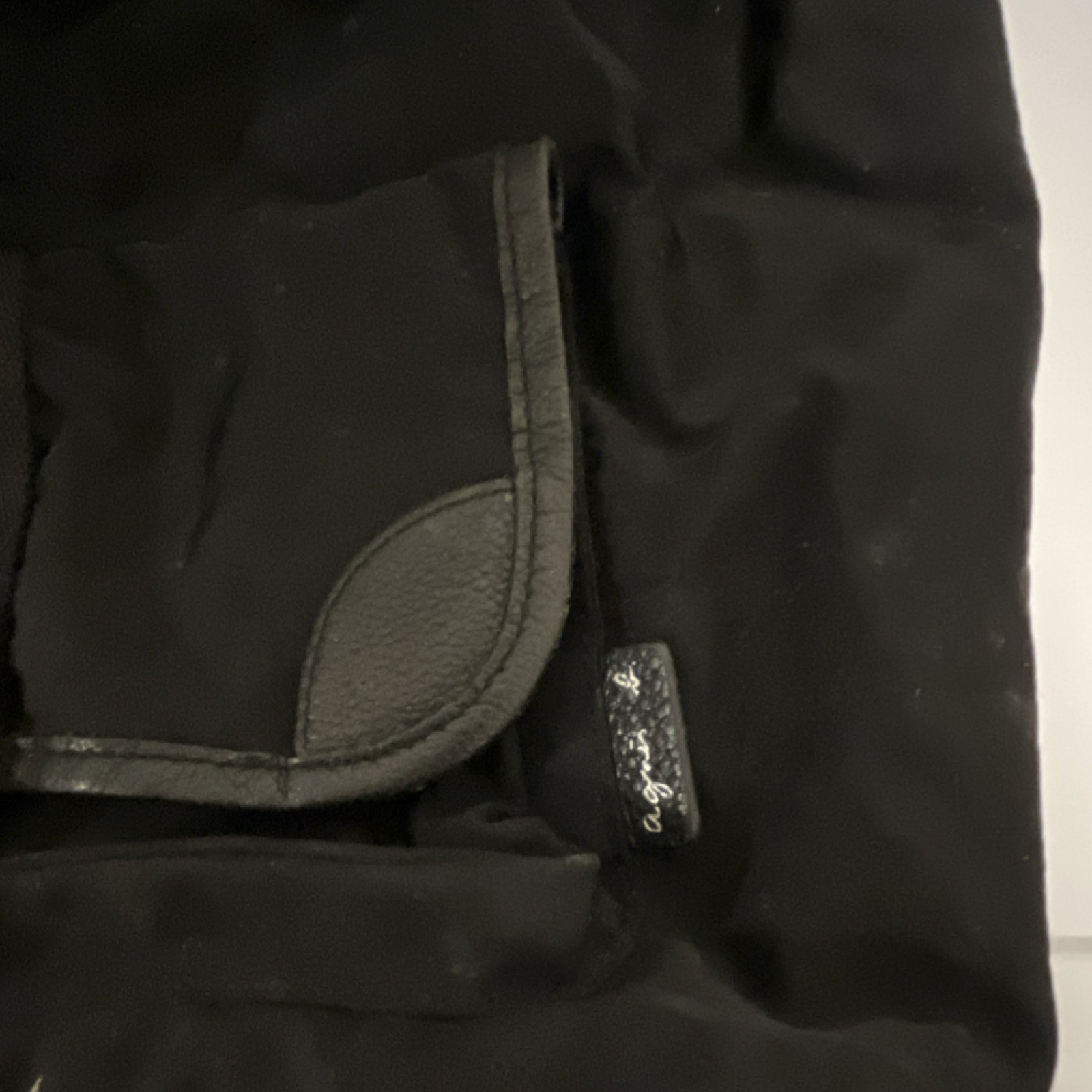 agnès b. Black Backpack Buckle Drawstring Outer P… - image 2