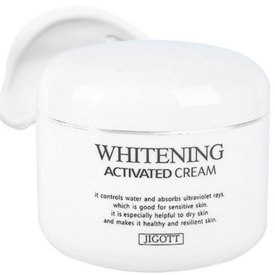 Jigott activated cream moisturizing daily skincare jar