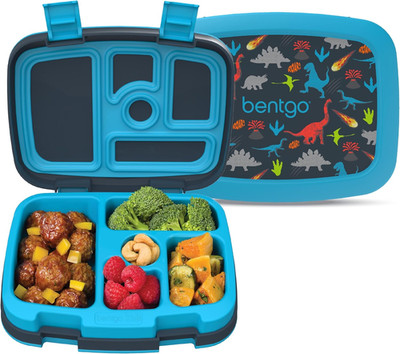Kids Prints Leak-Proof, 5-Compartment Bento-Style Kids Lunch Box - Ideal Portion