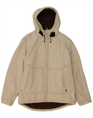 Murphy & Nye Herren Sherpa Padded Jacke mit Kapuze UK 40 Large Beige PP24