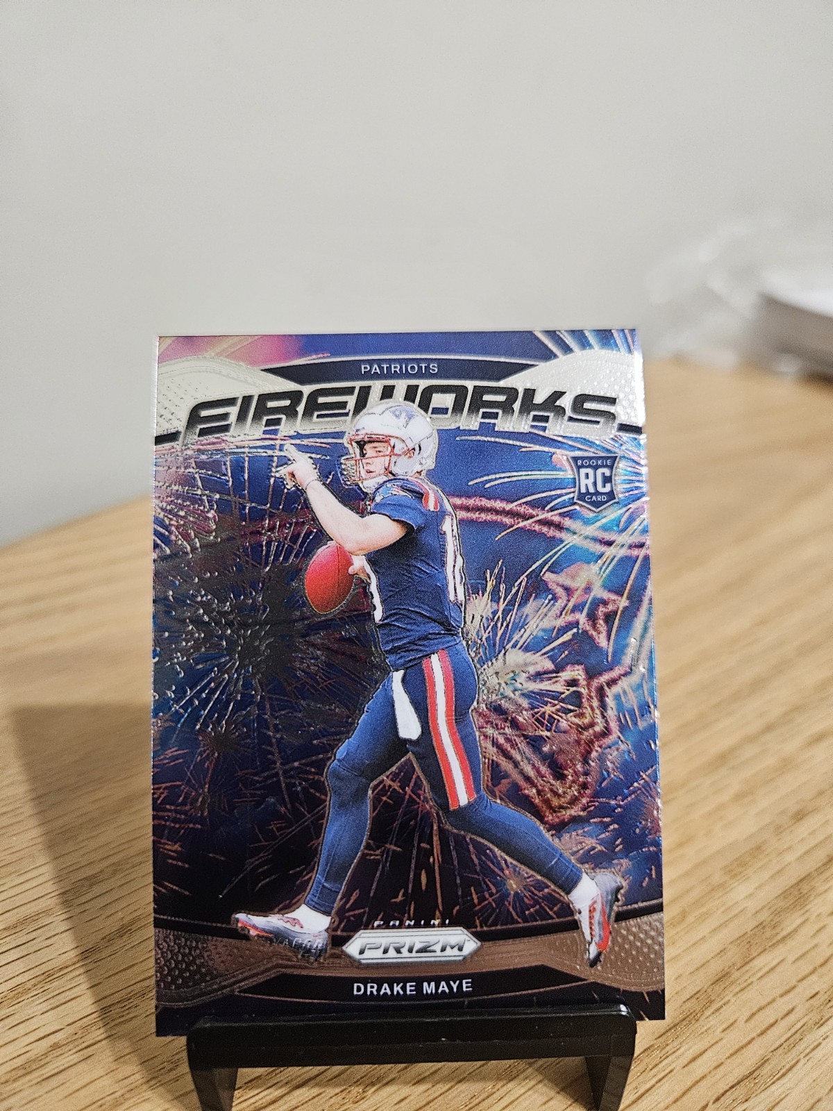 2024 Panini Prizm - Fireworks Drake Maye #22 (RC)