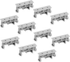 PCB DIN Rail Mounting Bracket Carrier Clips, for 35mm DIN Rail Gray, 10 Sets