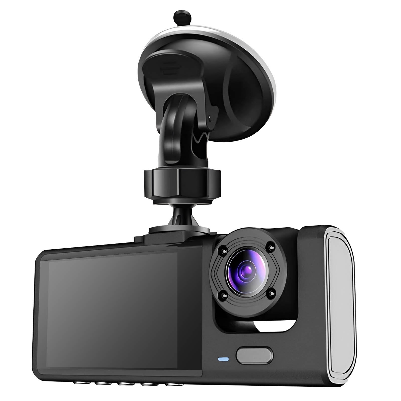 Dashcam voiture 3 caméras enregistreur de conduite 1080p écran 2 pouces Avizar